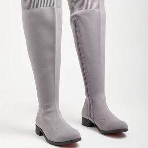 Torrid grey over the knee boots